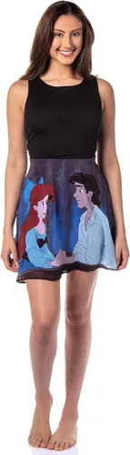 Vista 3 de Disney The Little Mermaid - Vestido de patinadora para mujer Ariel y Eric Kiss The Girl