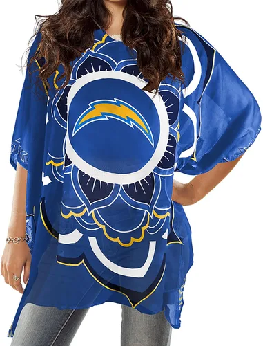 Vista 28 de Caftán de la NFL, Rojo, talla única Se ajusta a la mayoría