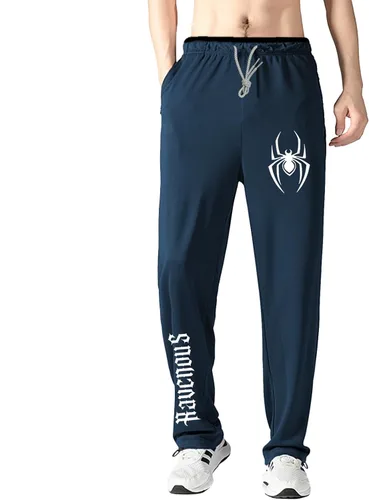 Vista 14 de Pantalones deportivos para hombre con bolsillos con cremallera, pantalones deportivos ligeros, pantalones de entrenamiento holgados atléticos