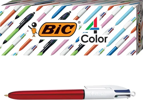Vista 9 de BIC Bolígrafo retráctil Pro de 4 colores, surtido, paquete de 3