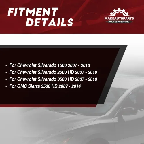 Vista 5 de Conjunto de lámpara de luz de rotura de cola halógena lente roja transparente pasajero lado derecho para Chevy Silverado 1500 2007-2013 y para 2500