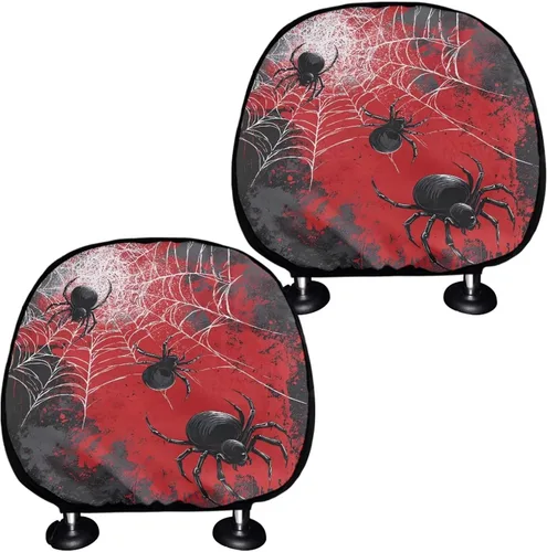 Vista 9 de Funda personalizada para reposacabezas de asiento de automóvil, regalos personalizables, transpirables, paquete de 2 fundas de cojín para asiento