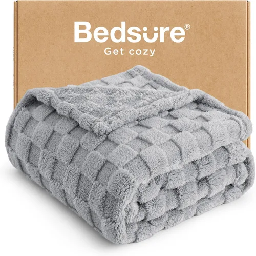 Vista 76 de Bedsure GentleSoft - Manta verde salvia para sofá, manta de forro polar a cuadros, regalos de Navidad para mujeres, hombres y niñas, bonita manta