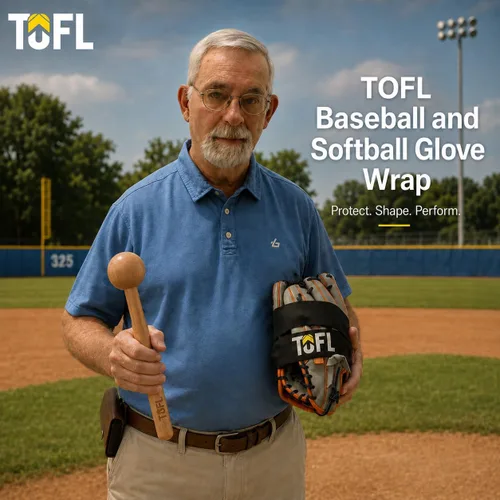 Vista 6 de TOFL Baseball Glove Break-in Kit, Wooden Mallet & Wrap - Color Options