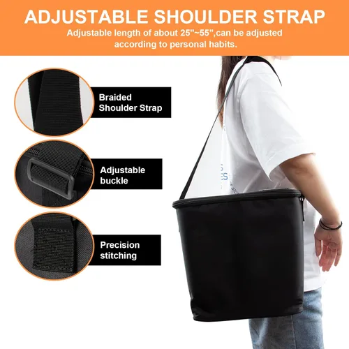 Vista 4 de PSLER Defender Center - Contenedor de almacenamiento para debajo del asiento + bolsa de hielo, caja de almacenamiento extraíble debajo del asiento