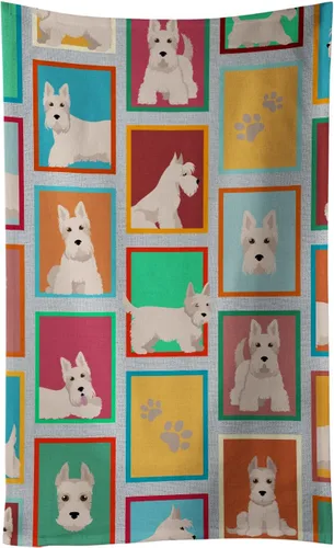 Vista 87 de Caroline's Treasures MLM1160KTWL - Lots of Red Siberian Husky - Toalla de cocina para invitados, toalla de baño decorativa para cara, té, paño