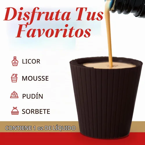 Vista 5 de Tazas de postre de chocolate negro 16ct, tazas comestibles para licor, sin lácteos GF