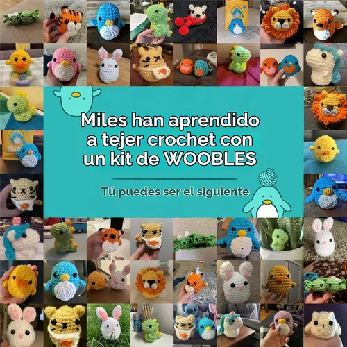 Vista 7 de The Woobles Kit de ganchillo para principiantes (Sebastián el León)