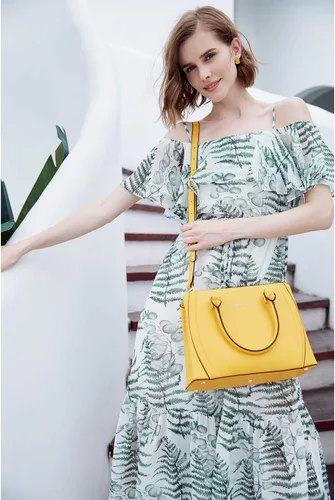 Vista 2 de BOSTANTEN Bolsos de cuero para mujer con asa superior, monederos medianos