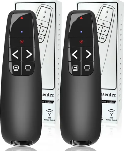 Vista 7 de Clickers de presentación para PowerPoint, clicker para presentaciones portátiles remoto, control remoto inalámbrico USB para presentador, control