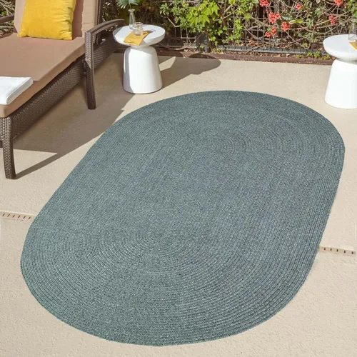 Vista 43 de Superior Alfombra de área para interiores y exteriores, decoración de suelo trenzada reversible para sala de estar, cocina, patio, porche delantero