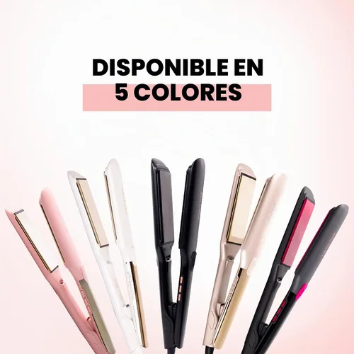 Vista 8 de ELLA BELLA® Plancha plana de titanio para alisar el cabello (con infrarrojos) • Alisador de pelo profesional • Pantalla digital para controlar