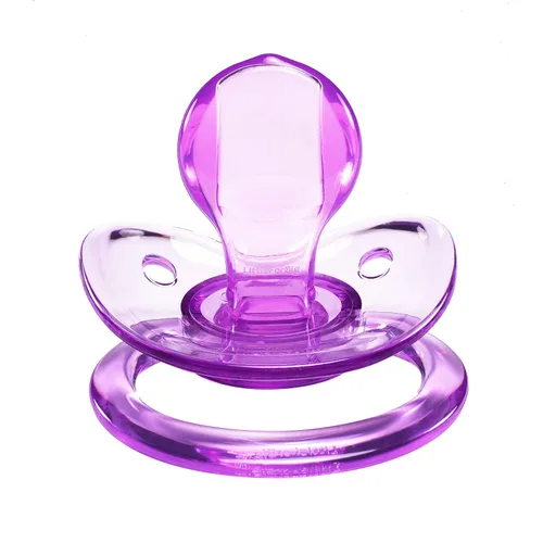 Vista 2 de LittleForBig BigShield - Juego de chupetes brillantes para adultos, color azul y morado Azul y púrpura