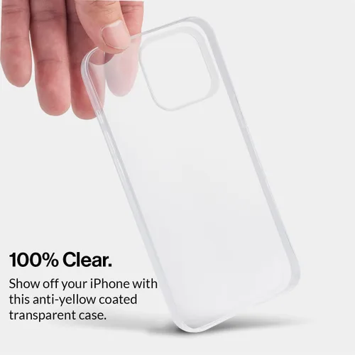 Vista 4 de totallee Funda delgada para iPhone 15 Pro Max, la cubierta más delgada ultra delgada y minimalista para Apple iPhone 15 Pro Max (2023) (transparente)