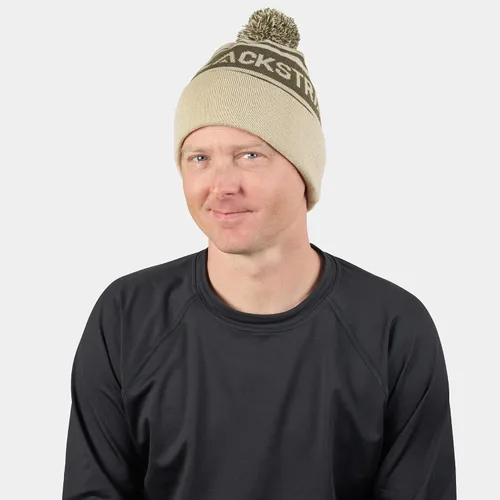 Vista 2 de BLACKSTRAP POM - Gorro de punto, 100 % acrílico, tejido fino jacquard, unisex, talla única