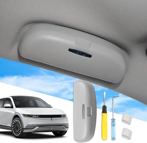 Vista 2 de SXCY para Hyundai Tucson/Ioniq 5 2022-2025 2026 - Caja porta gafas, compatible con accesorios Hyundai Tucson/Ioniq 5 2022-2024 2025 2026, estuche