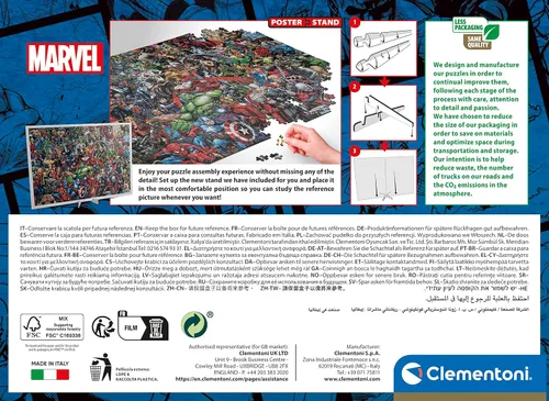 Vista 3 de Puzzle 1000 PZAS. Marvel Imposible