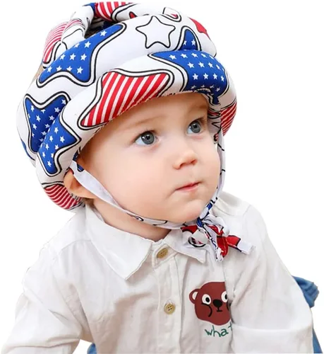 Vista 8 de Casco de seguridad para bebé para caminar y gatear cabeza de bebé, sombrero de protección para niños pequeños, sombrero de cojín protector ligero