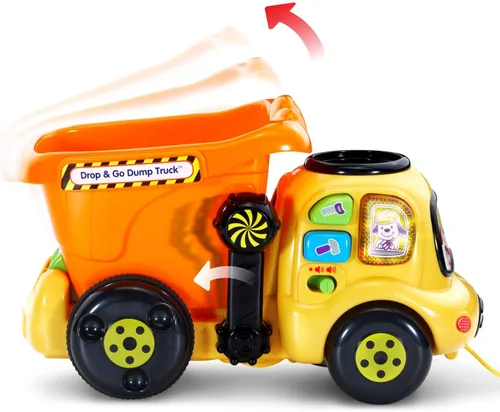 Vista 3 de VTech – Camión de basura de juguete – exclusivo en línea Naranja
