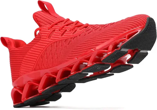 Vista 6 de Zapatos deportivos para hombre sin cordones para caminar y correr, tenis con diseño de hoja, informales, cómodos, antideslizantes, para el trabajo