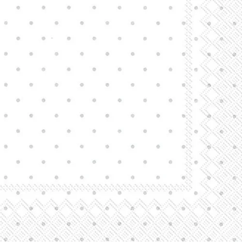 Vista 16 de Ideal Home Range Servilletas de papel de 20 unidades, Ariella Silver