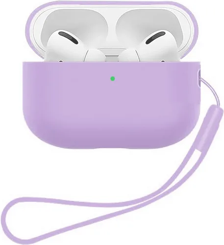Vista 9 de Funda protectora para Airpods Pro 2 de silicona suave compatible con Apple AirPods Pro de 2ª generación 2022 LED frontal visible (negro)