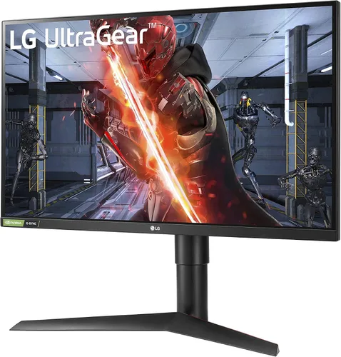 Vista 2 de LG 27GL83A-B Monitor Ultragear de juegos QHD de 27 pulgadas 2560 x 1440 IPS, 144Hz, 1ms (GtG), NVIDIA G-SYNC, AMD FreeSync, HDR10, HDMI