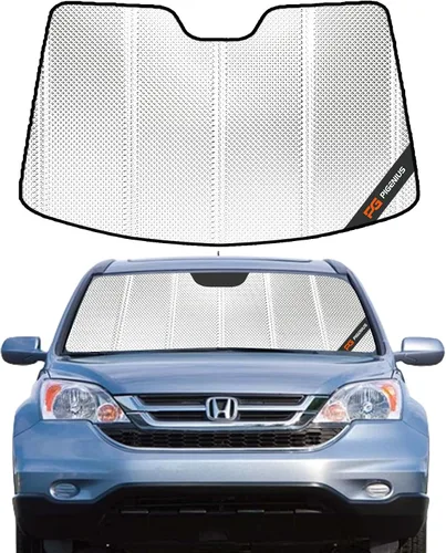 Vista 8 de Pigenius Parasol para parabrisas Honda CR-V 2007-2011, acabado plateado metálico