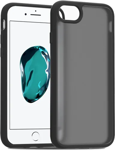 Vista 16 de TENOC Funda para iPhone 6 y iPhone 6s, Funda negra con amortiguador protector antihuellas mate para 4.7 pulgadas