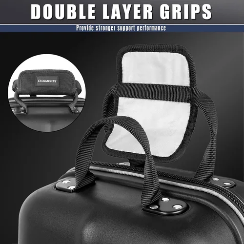 Vista 4 de CHAMPKEY Professional Golf Travel Bags for Airlines with Password Lock - Hard Case Golf Travel Bag with Support Pole and Oversized Wheels