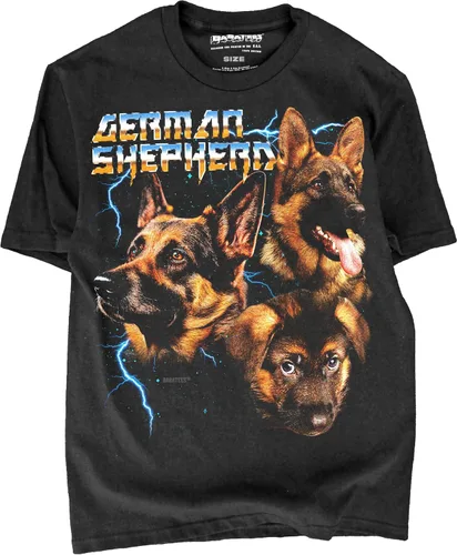 Vista 18 de Heavy Metal 80s Animal Black Camiseta - 100% algodón - para hombre y mujer azul (Blue Heeler)