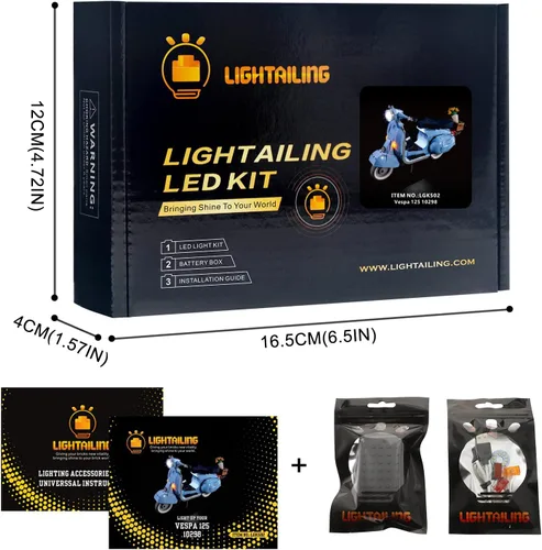 Vista 6 de Lightailing Luz LED para Lego 10298 Vespa 125 Modelo de bloques de construcción - NO incluido el juego de modelos