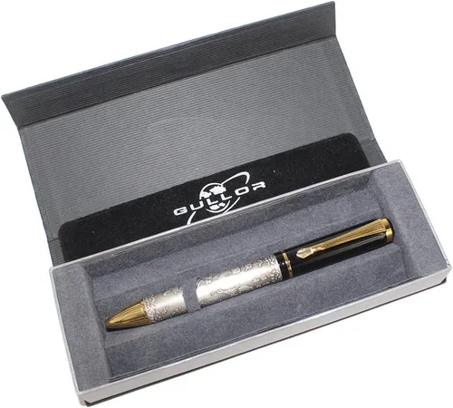 Vista 2 de Gullor Bolígrafo con caja, talla de forma de caballos - Gris