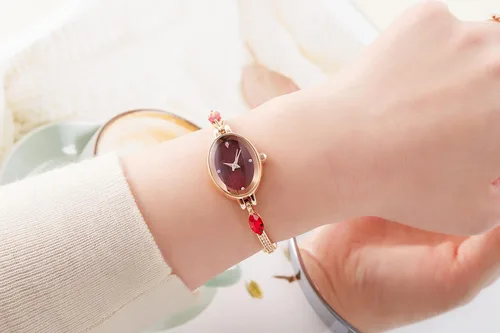 Vista 3 de TIME100 Womens Watch,Mini Ladies Fashion Dress Women Watch Oval Bracelet Dial Quartz Wrist Watch,Waterproof Watch for Women