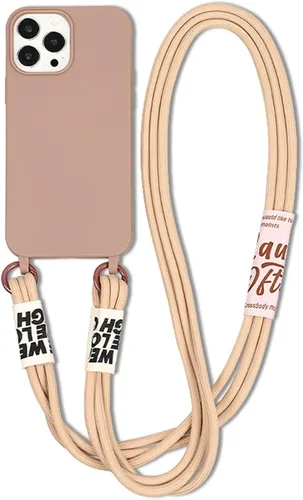 Vista 14 de Funda cruzada compatible con Apple iPhone 7 Plus/8 Plus, funda flexible de silicona líquida de TPU con cordón desmontable, correa para el cuello, a