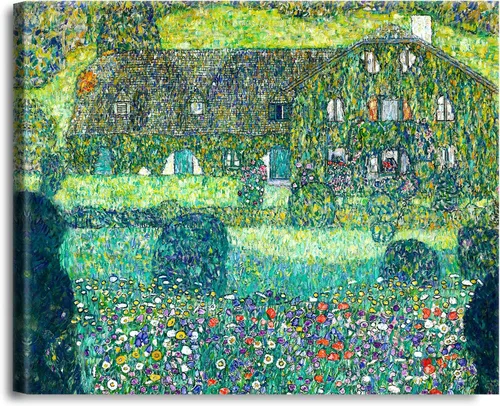 Vista 16 de A&T ARTWORK Avenue to Schloss Kammer por Gustav Klimt. Las reproducciones de arte clásico del mundo, impresiones en lienzo giclée para decoración