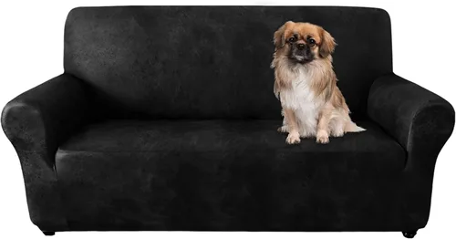 Vista 17 de ANARACHON - Funda elástica para sillón con aspecto de piel, 1 pieza Negro