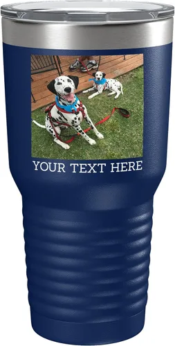Vista 20 de Vaso personalizado de 30 onzas (17 colores) con foto impresa con aislamiento térmico de acero inoxidable recubierto de polvo con tapa, regalo