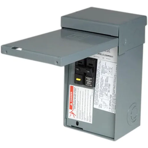 Vista 3 de Square D - Panel de spa Homeline HOME250SPA, centro de carga con interruptor principal encerrado de 50 amperios, 2 polos, interrupción de falla a