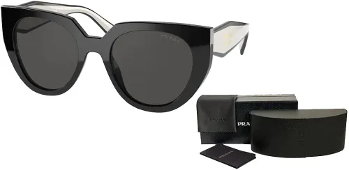 Vista 3 de Prada PR14WS Cat Eye Sunglasses for Women BUNDLE With Designer iWear Complimentary Eyewear Kit