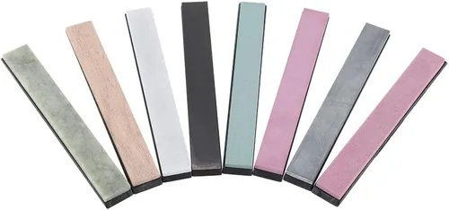 Vista 8 de 8 - Piece Whetstone Sharpening Stone Set, High - Grade Knife Sharpener with Grits 240# to 10000#, Portable Grinding Stone for Kitchen Knives