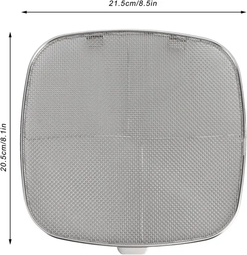 Vista 3 de Salpicaduras de freidora, doble, pantallas de salpicadura de doble cubierta de freidora de acero inoxidable 304 protector de salpicaduras de grasa