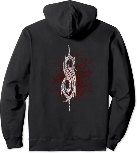 Vista 2 de Slipknot Sudadera con capucha con logotipo de Scribble Star, Negro, S
