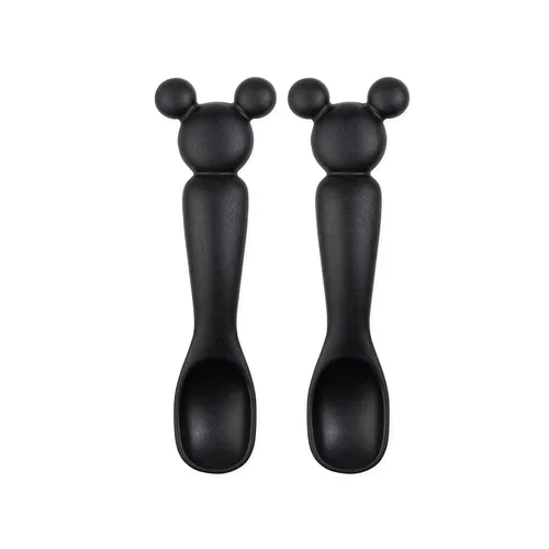 Vista 10 de Bumkins Juego de utensilios para bebé, cucharas de entrenamiento de silicona para sumergir, punta suave, autoalimentación, masticar, destete LED