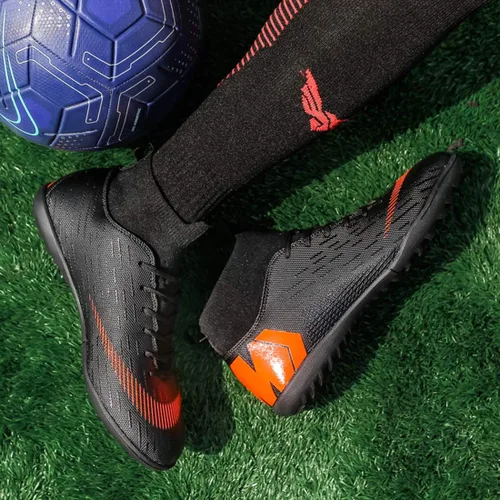 Vista 5 de LIAOCX - Botas de fútbol para hombre zapatos deportivos TFAG botas de fútbol deportivas calcetines altos