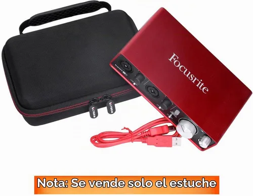 Vista 8 de LTGEM - Funda para interfaz de audio USB Focusrite Scarlett 2i2/Solo de 4ª