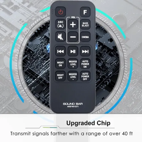Vista 3 de Reemplazo de control remoto para barra de sonido LG SJ3 SJ4 SPJ4B-W SK4D SL3D SPH4B-W