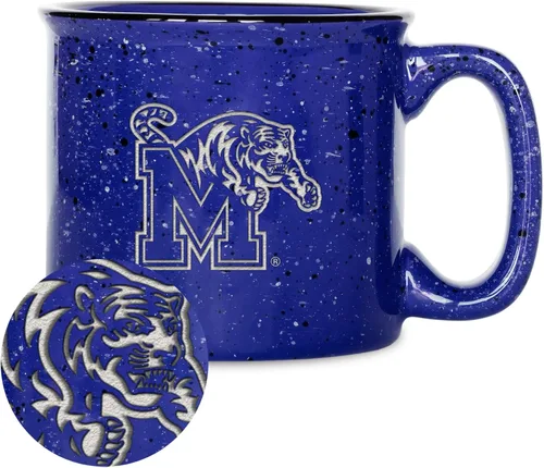 Vista 82 de Rico Industries NCAA Speckle 12oz Laser Engraved Campfire Mug