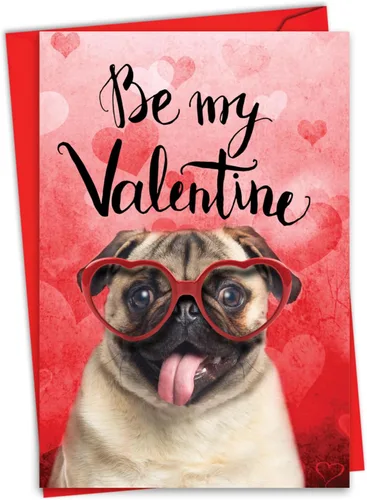 Vista 11 de NobleWorks Tarjeta de felicitación del día de San Valentín con sobre de 5 x 7 pulgadas para hombres, mujeres y parejas (1 tarjeta) caja de gato