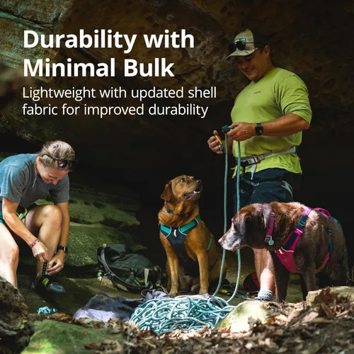 Vista 4 de Ruffwear, Arnés para Perro Flagline, Ligero y Reflectante, Arnés de Elevación para Perro Sin Tirones para Senderismo, Correr y Uso Diario, Rosa